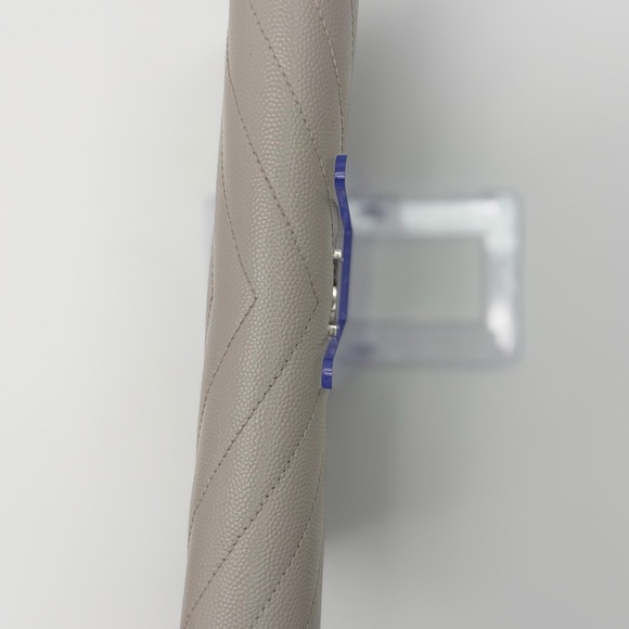 Yves Saint Laurent Taupe Quilted Leather Clutch Wallet on Chain - Picture 13 of 15